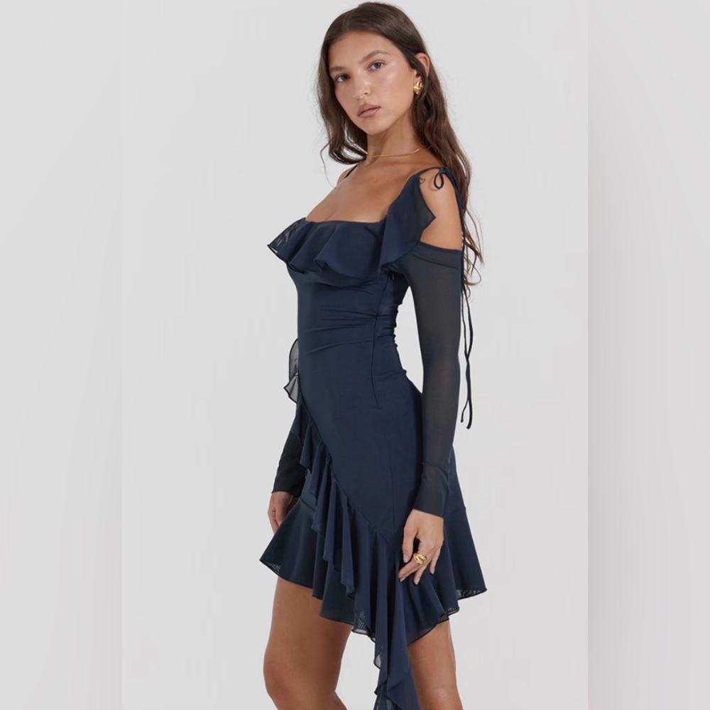 COPY - House of CB Kiki Ruffle Dress M